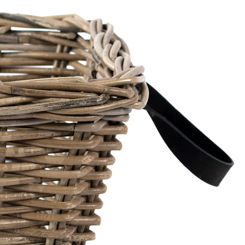 Metropole Leather & Kubu Rattan Basket
