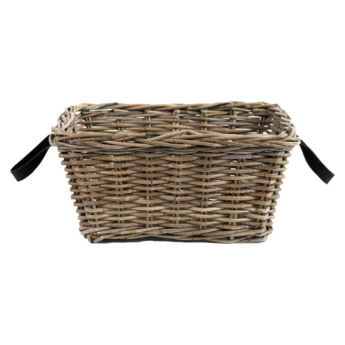 Metropole Leather & Kubu Rattan Basket