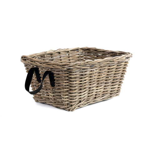 Metropole Leather & Kubu Rattan Basket