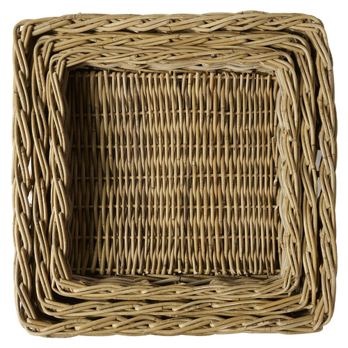 3 Piece Napa Kubu Rattan Tray Set