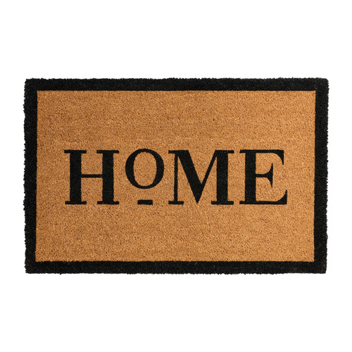 Black Sloane Home Coir Rug
