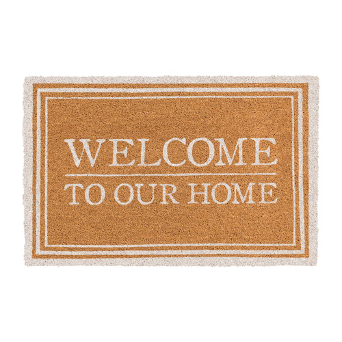 Ivory Oxford Welcome Home Coir Rug