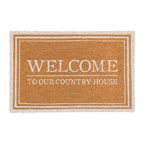 Ivory Oxford Welcome Country  Coir Rug
