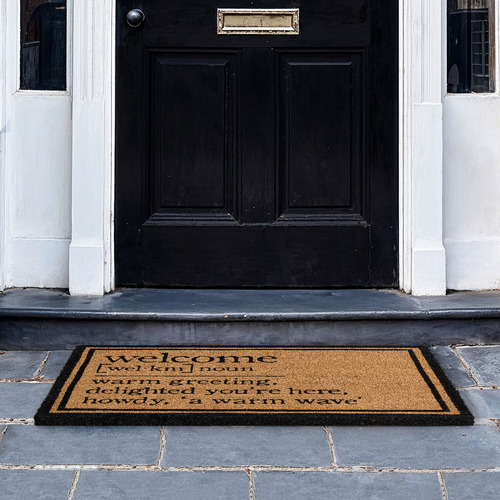 Smithsonian Vintage-Style Coir Rug