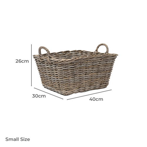 3 Piece Columbia Tapered Rattan Basket Set