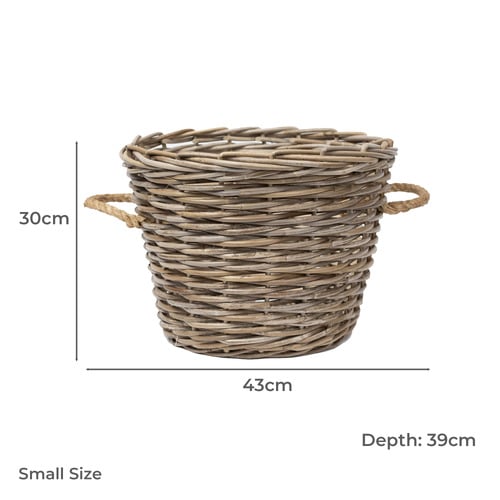 2 Piece Lupa Rattan Basket Set