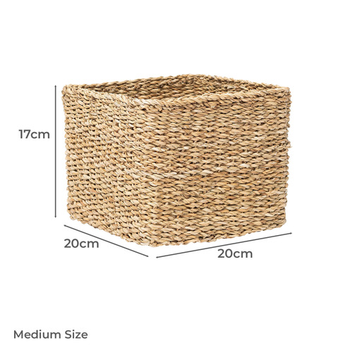 3 Piece Chester Seagrass Utility Basket Set