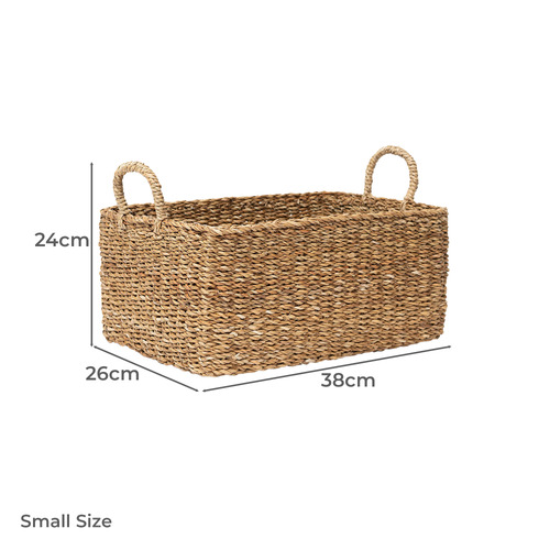 3 Piece Hillbrook Seagrass Utility Basket Set