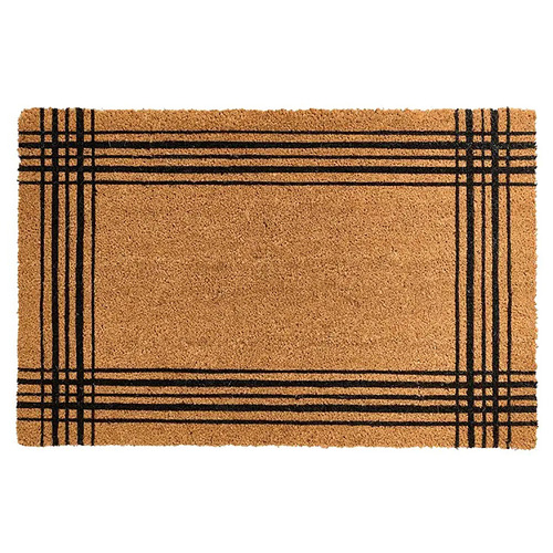 Ticking Criss Coir Doormat