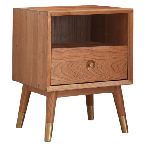 Clayton Cherry Wood Bedside Table