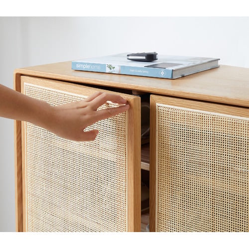 Alie 5 Layer Oak Wood Shoe Cabinet