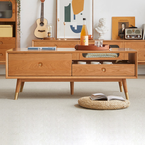 Kristian Cherry Wood Coffee Table