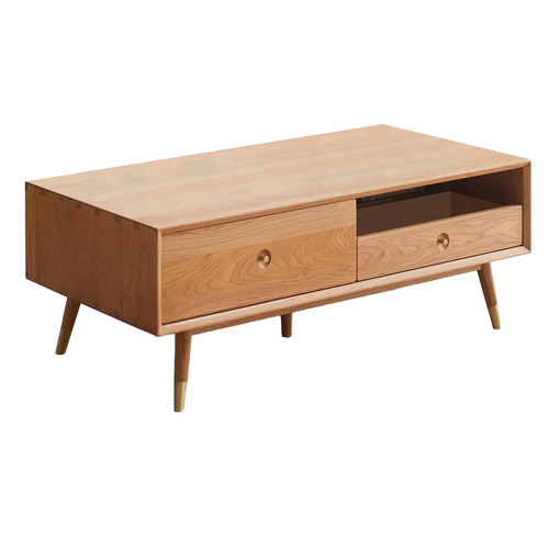 Modern Collective Kristian Cherry Wood Coffee Table | Temple & Webster