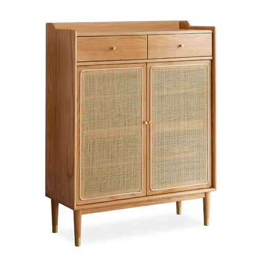 Baros 2 Door Shoe Cabinet with Drawers