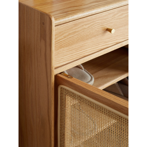 Baros 2 Door Shoe Cabinet with Drawers
