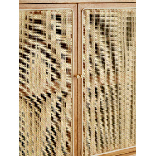 Baros 2 Door Shoe Cabinet with Drawers