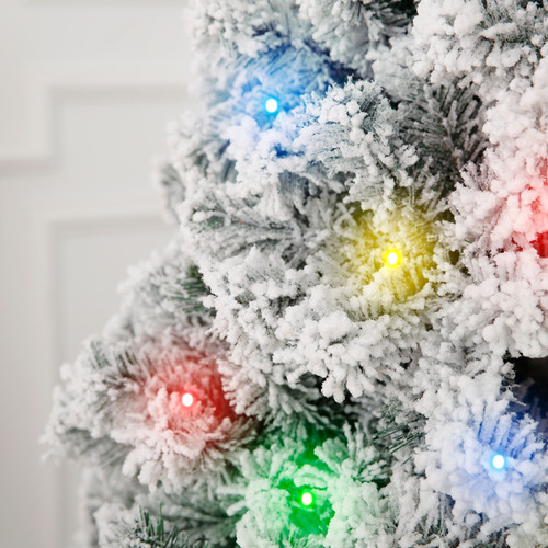 Vitim Snow Flocked Pre-Lit Christmas Tree
