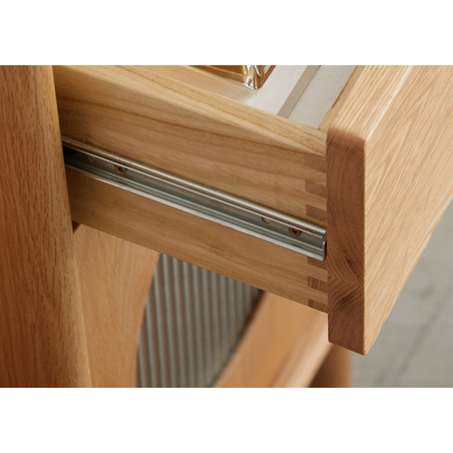 Modern Collective Lien American Oak Wood Storage Temple & ster