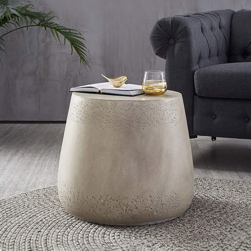 Modern Collective Grey Kate Round Side Table | Temple & Webster