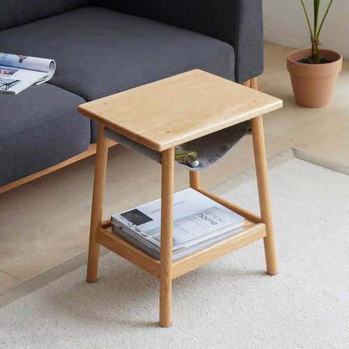 Modern Collective Devora Oak Wood Side Table | Temple & Webster