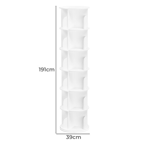 Freya 6 Tier Rotating Bookshelf