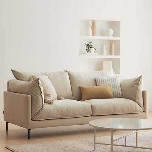 Maxim 3 Seater Linen Sofa