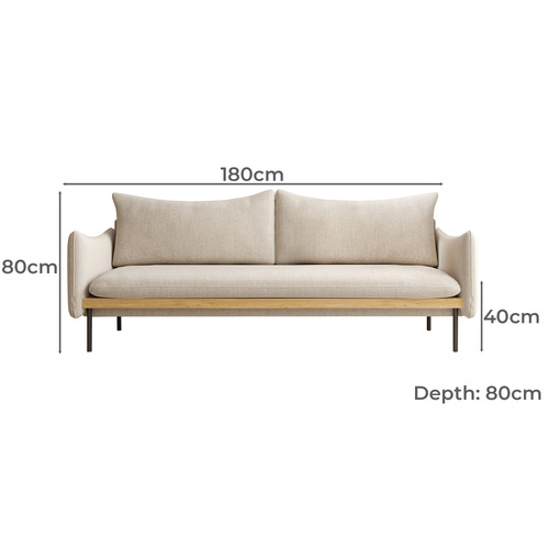 Vivaldi 3 Seater Linen Sofa