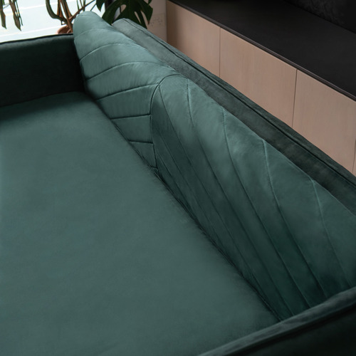Green Caspar Timber Sofa Bed