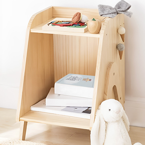 Dhara Pine Wood Nightstand