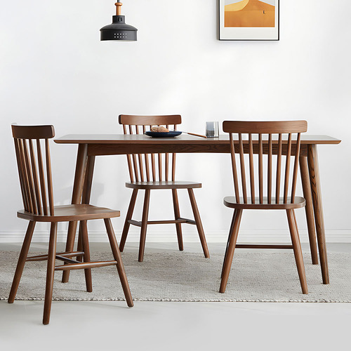 Lucius Oak Wood Dining Table