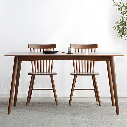 Lucius Oak Wood Dining Table