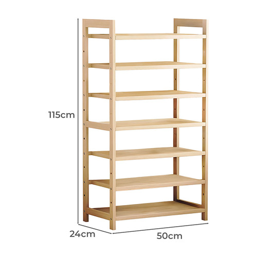 Horizon 7 Tier Bamboo Shelving Unit