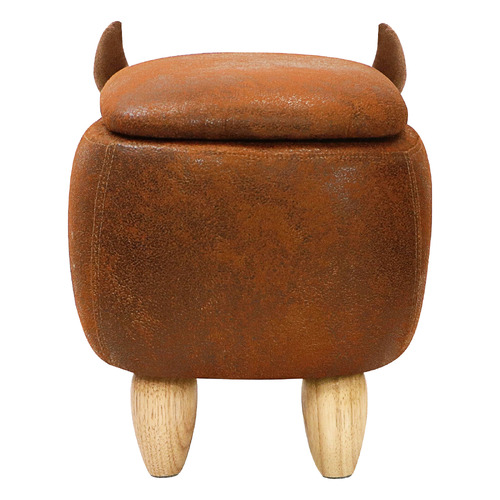 Kids' Cow Ottoman Bench with Storage