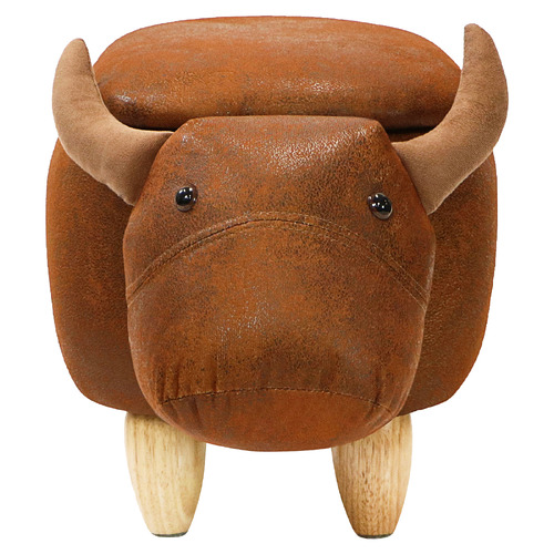 Kids' Cow Ottoman Bench with Storage