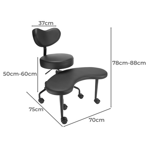 Modern Collective Newport Faux Leather Meditation Chair Temple