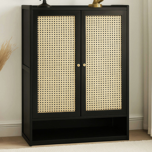 Modern Collective Averie Door Bamboo Shoe Storage Cabinet