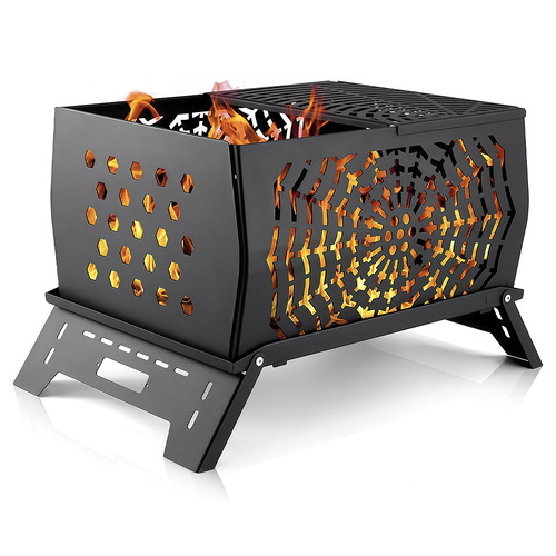 Theodore 2-in-1 Portable Wood-Burning Fire Pit & Stove