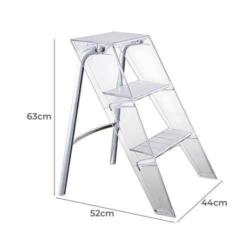Eugene 3-Step Steel Folding Ladder