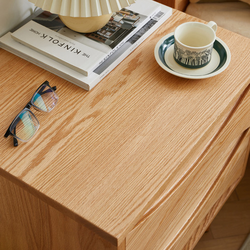 Sophie American Oak Wood Bedside Table
