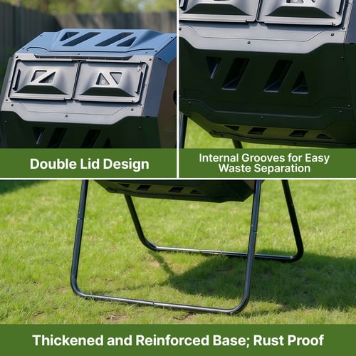 Max Dual Chamber Compost Bin