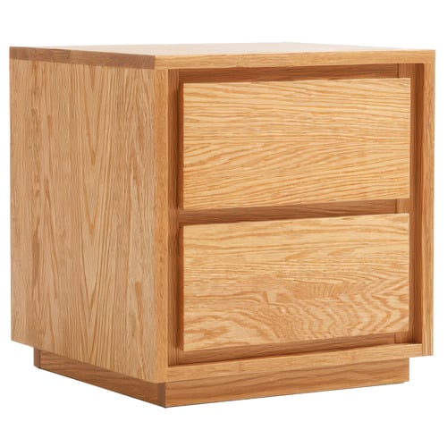 Dannie American Oak Wood Bedside Table