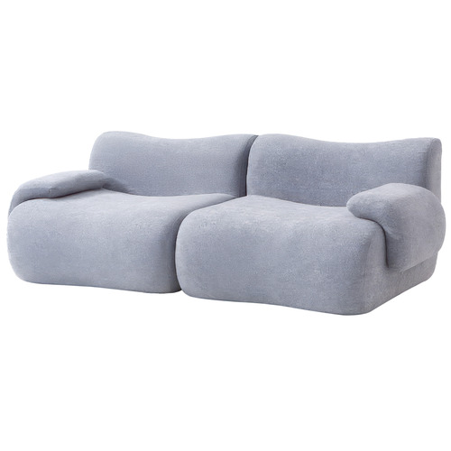 Luna 3 Seater Teddy Fleece Modular Sofa