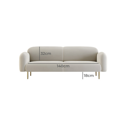 Leopold 3 Seater Velvet Sofa