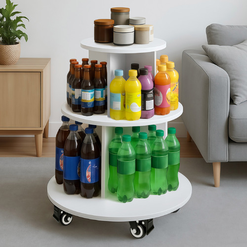 Frye Round Rotating Display Shelf