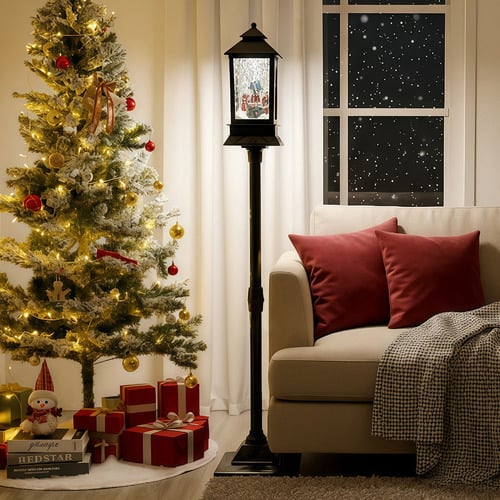 Rosea Windmill Christmas Lamp Post