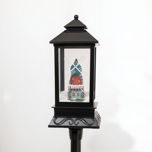 Rosea Windmill Christmas Lamp Post