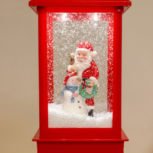 Barlow Snowman & Santa Christmas Lamp Post
