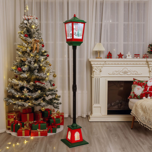 Caden Snowman Christmas Lamp Post