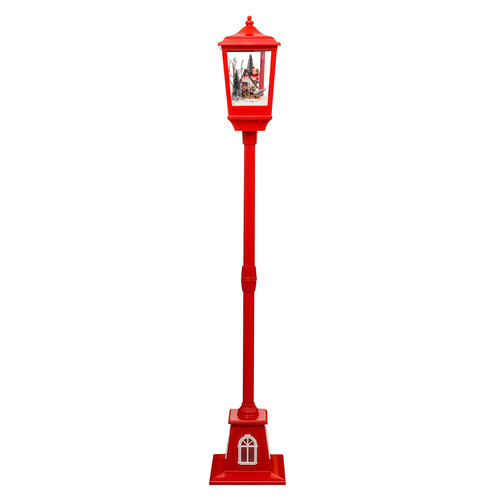 Dalton Santa on Chimney Christmas Lamp Post