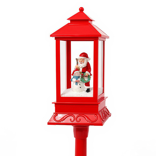 Barlow Snowman & Santa LED Christmas Lamp Post